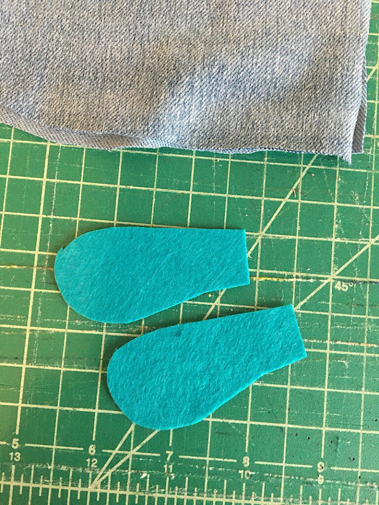 felt fins for fish pencil case