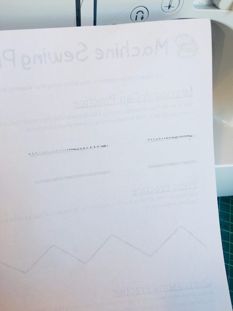 leaving a gap practice sheet printable