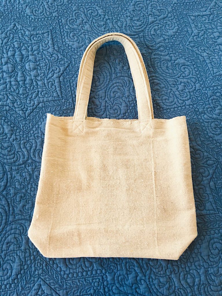 DIY Drop Cloth Tote Bag