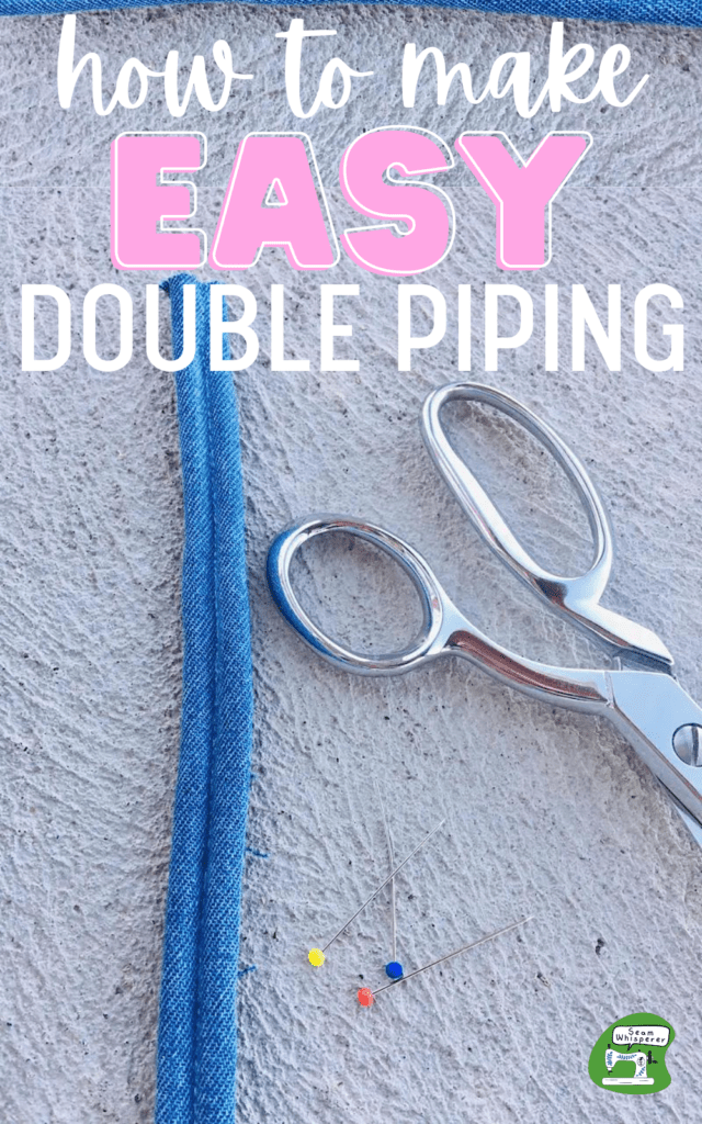 how to make double piping pinterest pin