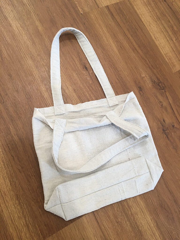 how to make a tote bag from a drop cloth