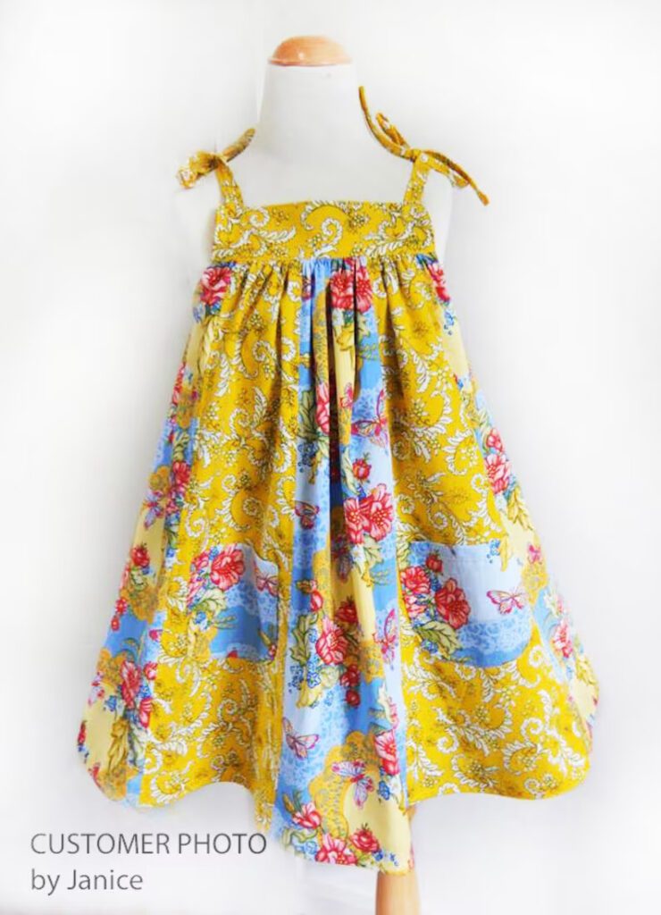 daisy sundress toddler sewing pattern