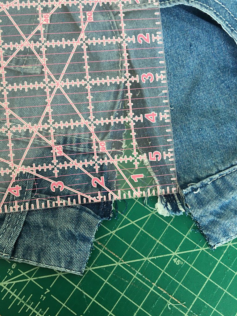 measuring gussets on pants waist