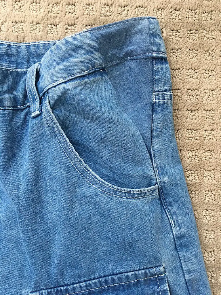 Jeans Alteration: How to size down Denim Jeans at the waist