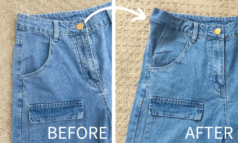 How To Make Jeans Waist Bigger Sewing Alteration   Free Download 6 768x461 