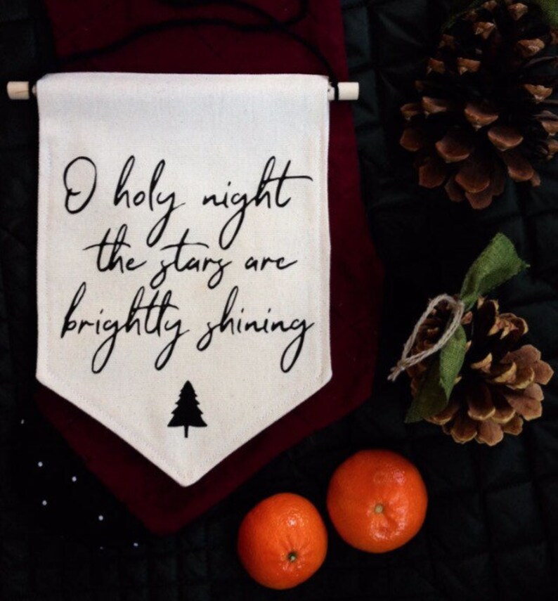 canvas wall banner oh holy night