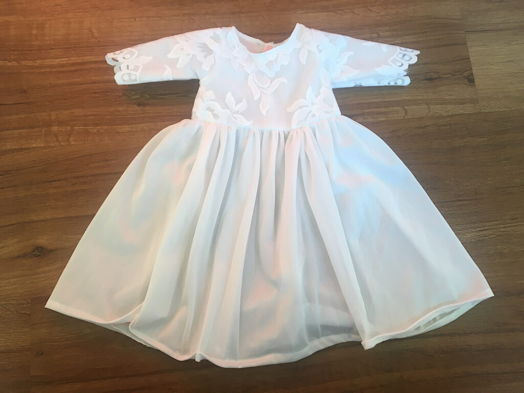 DIY baby blessing gown