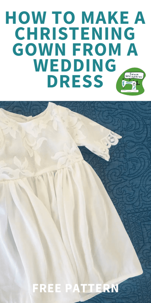how to turn a wedding dress into a baby christening gown