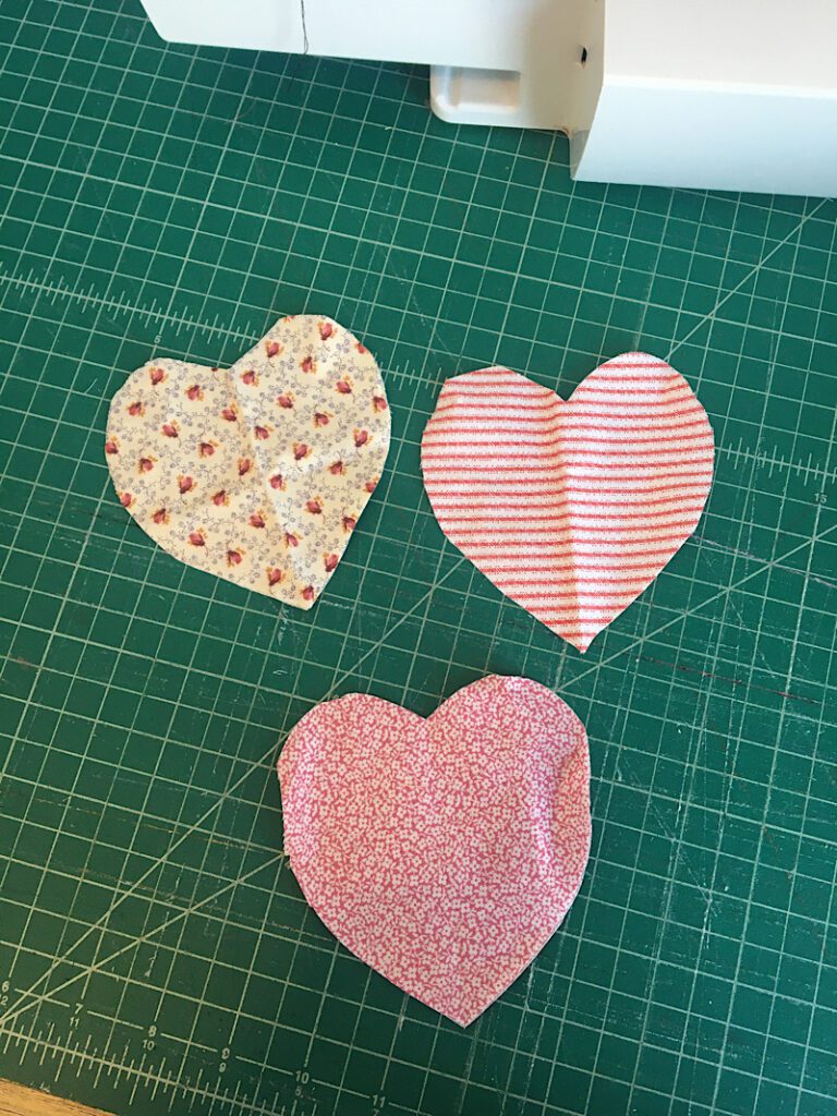 cut out heart fabrics