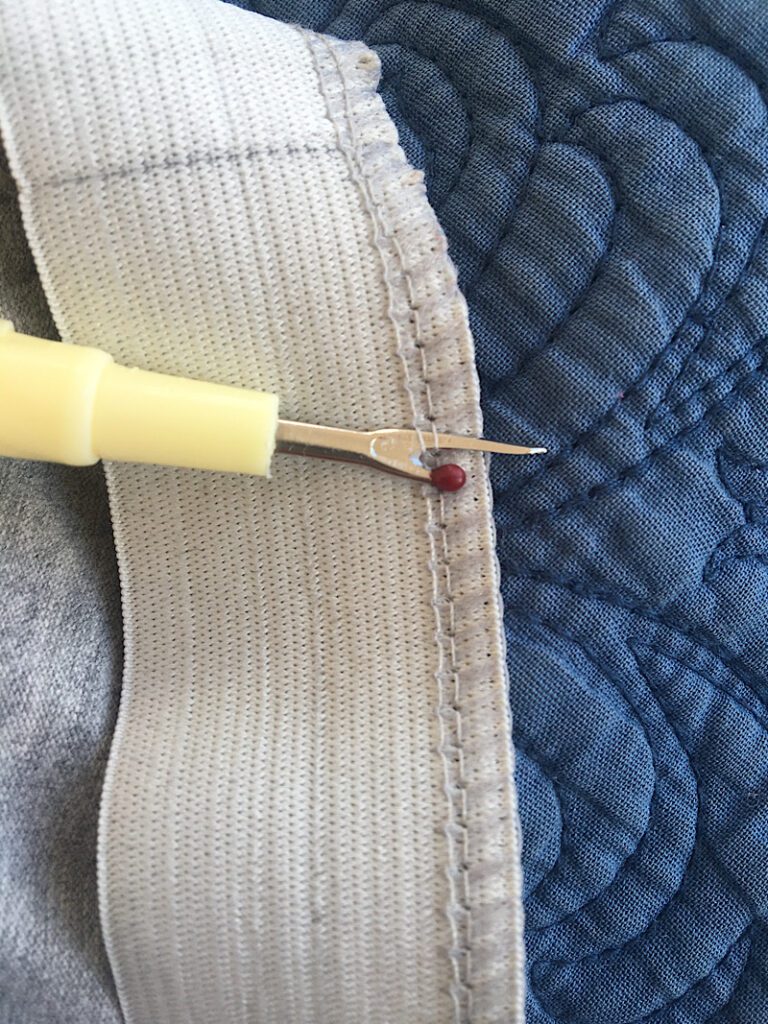 unpicking a serged stitch