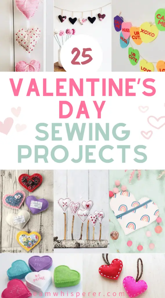 valentines day sewing projects collage