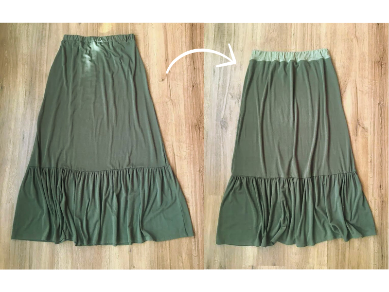 Threading My Way: How to make an Elastic Waist Skirt with a Lace Ruffle ~  Tutorial