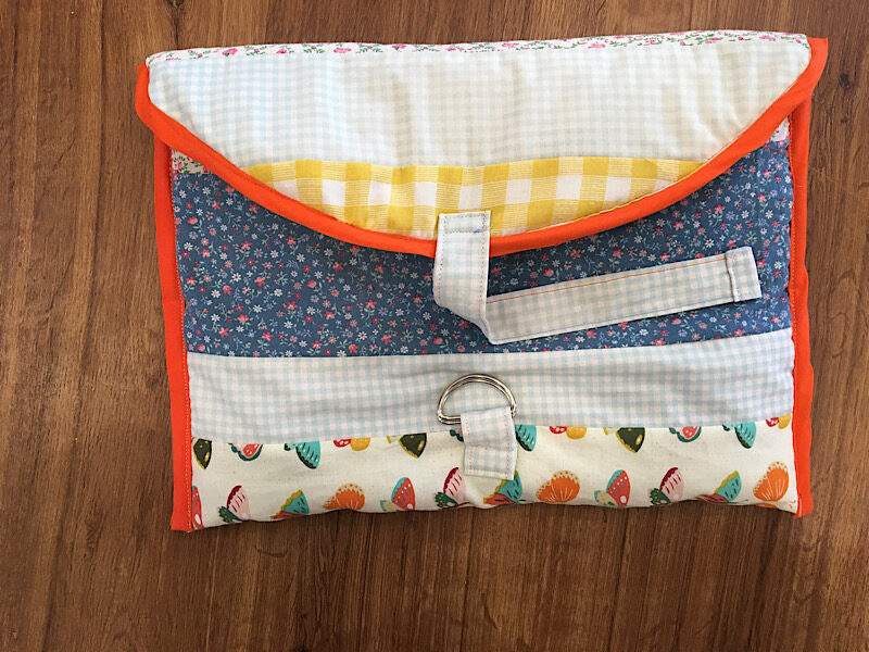 sewing strap to laptop sleeve