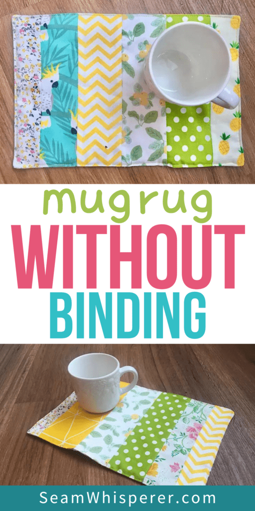 mug rug without binding