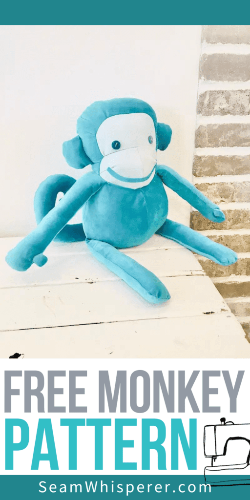 free monkey sewing pattern