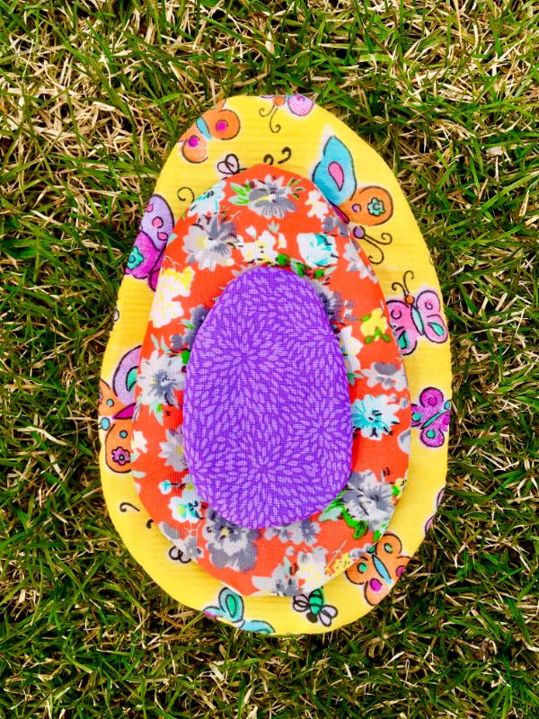 fillable fabric easter eggs pattern