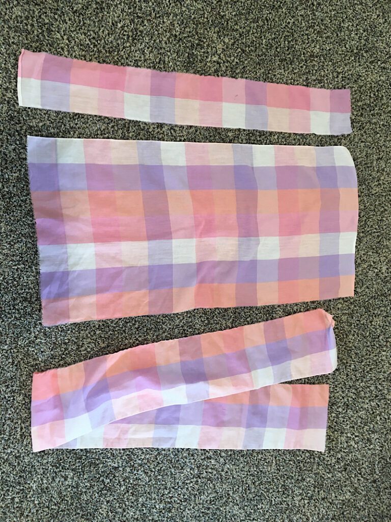 Gathered skirt fabric