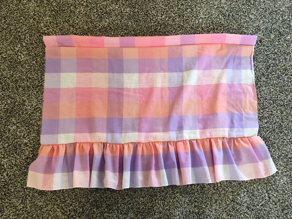 skirt and ruffle attached to waistband