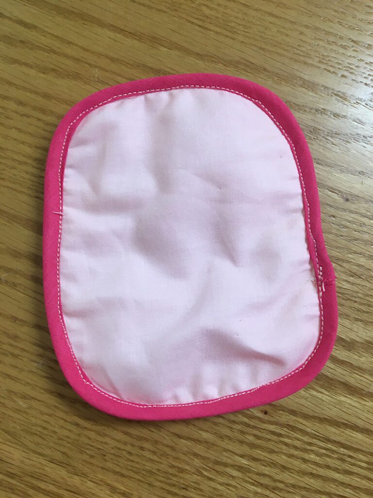 back of popsicle cozy