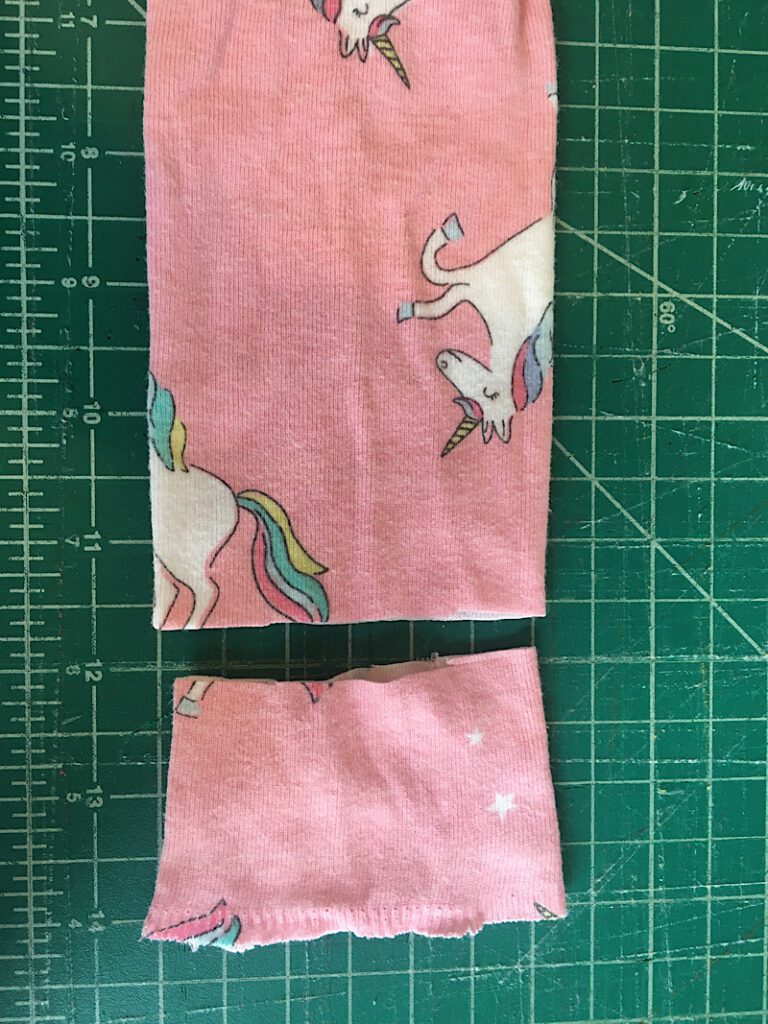 lining up the cuff and sleeve