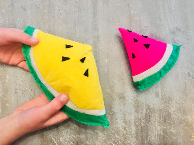 DIY felt watermelon toys