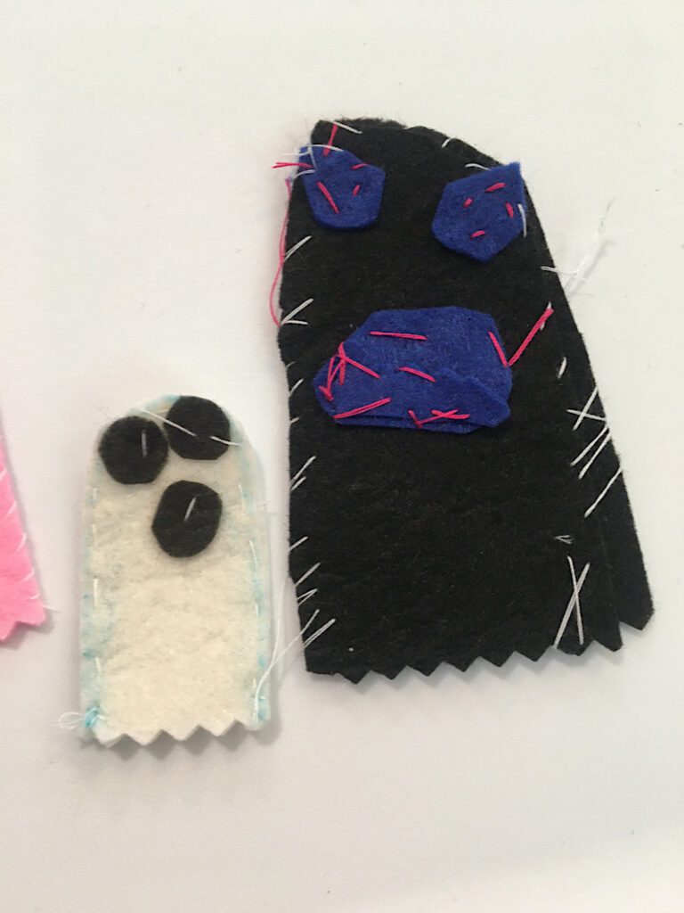 kids sewing project ghosts