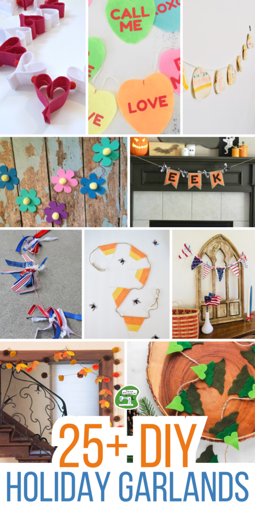 DIY holiday garland collage