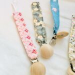 Fabric pacifier clips