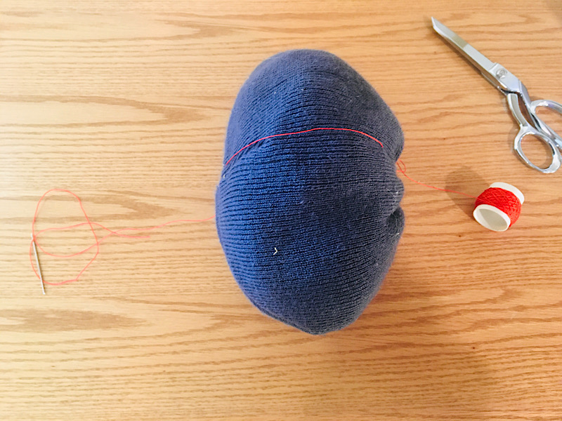 sewing pumpkin beanie