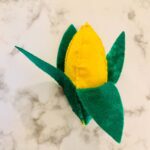 DIY Felt fabric corn on the cob