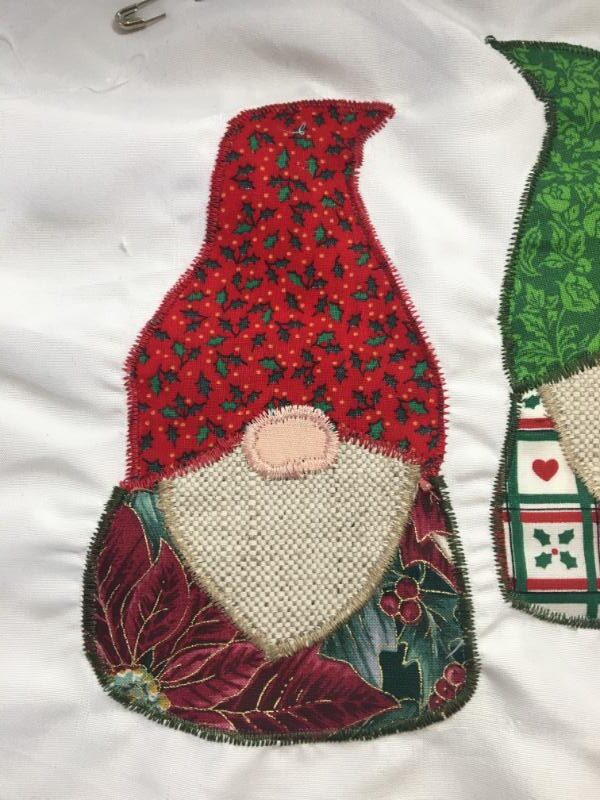 christmas gnome applique