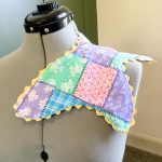 Butterfly shaped burp cloth